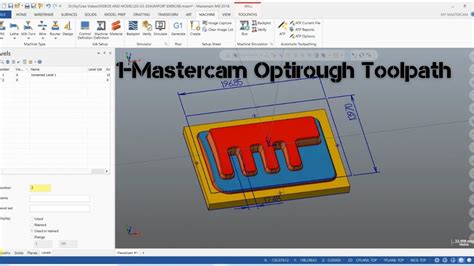 Mastercam Optirough Toolpath Mastercam 3D Rough Toolpath How To Make