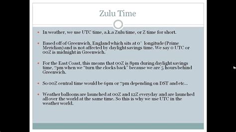 How To Read Zulu Time Youtube