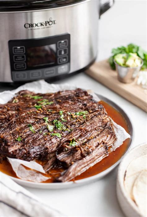 Juicy And Tender Crockpot Slow Cooker Carne Asada