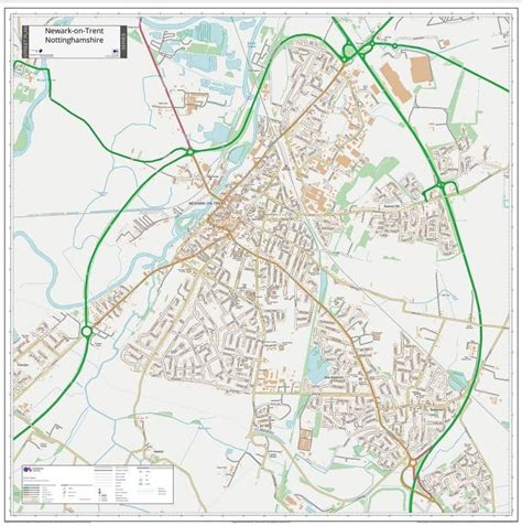 Newark On Trent Street Map