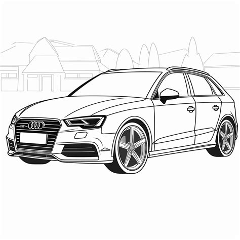 Audi Car Coloring Page