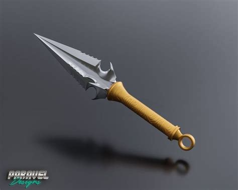 Mortal Kombat Scorpion S Kunai Knife D Printable Etsy Mortal