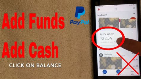 How To Add Cash And Funds Into Your Paypal App Tutorial Youtube