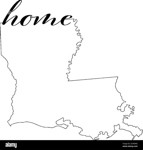 Louisiana Map Clip Art