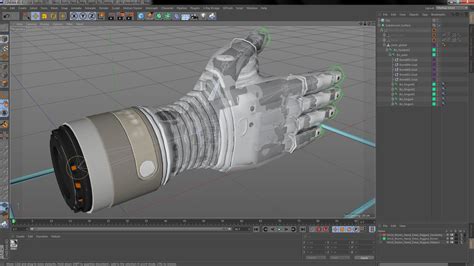 Wrist Bionic Hand Deka Rigged For Cinema D D Model C D Free D