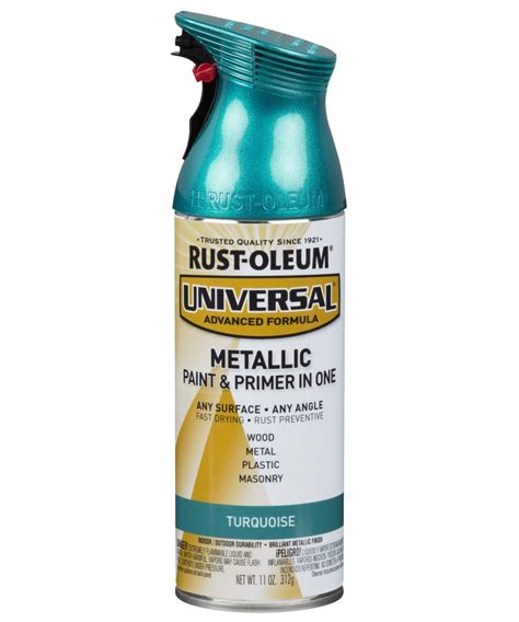 RUST-OLEUM® 330480 11-Ounce Metallic Turquoise Paint And Primer Spray Paint at Sutherlands