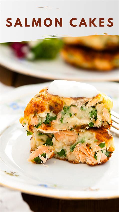 Salmon Cakes With Chive And Garlic Sauce Artofit