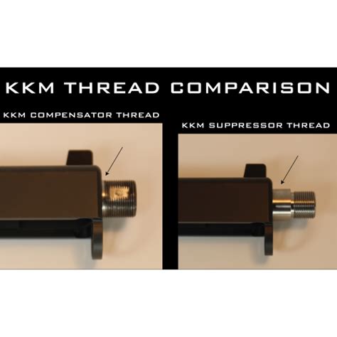 Kkm Precision Match Barrel 58x32 Thread 4 Port Compensator Matte Finish 10mm Fits Glock 20