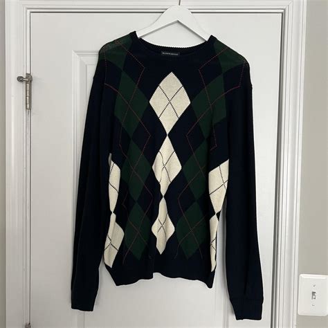 Brandy Melville Argyle Sweater Depop