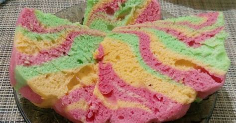 Resep Cake Zebra Pelangi Oleh Nathasya S Kitchen Cookpad