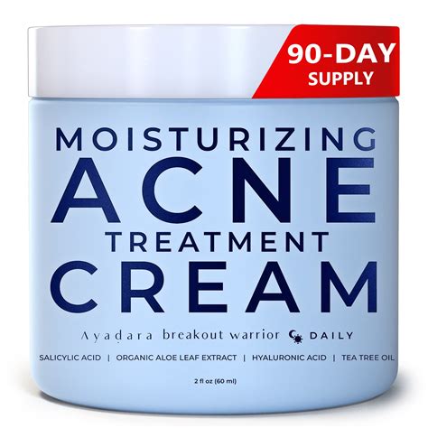 Salicylic Acid Acne Treatment Cream for Oily Skin - Hormonal & Cystic ...