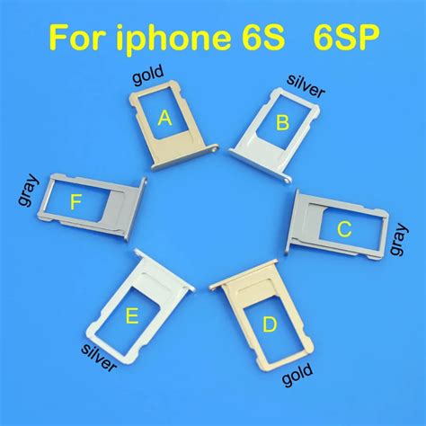 Cltgxdd New High Quality Sim Card Tray For Iphone 6s 6s Plus Gold Silver Black Sim Card Slot