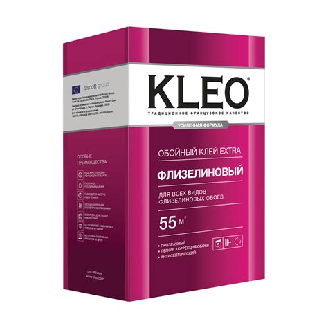 Клей для флизелиновых обоев Kleo 030 EXTRA 55 wb 55 м² ️ купить по цене ...