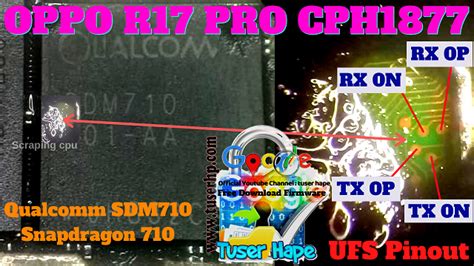 Oppo Reno CPH1907 ISP UFS PinOUT Test Point 52 OFF