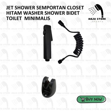 Jual MSJ Jet Shower Semportan Closet Hitam Murah 04H T1 Washer