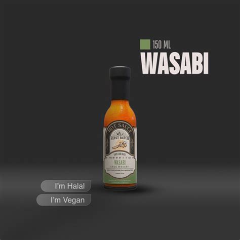 Promo First Batch Hot Sauce Saus Pedas Halal Vegan Rasa Wasabi BPOM ML Jakarta Utara