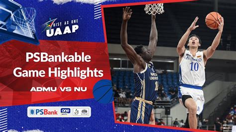 Ateneo Vs Nu Round Highlights Uaap Season Men S Basketball