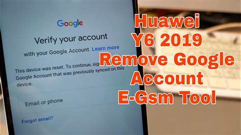 Huawei Y Mrd Lx Remove Google Account Bypass Frp E Gsm Tool