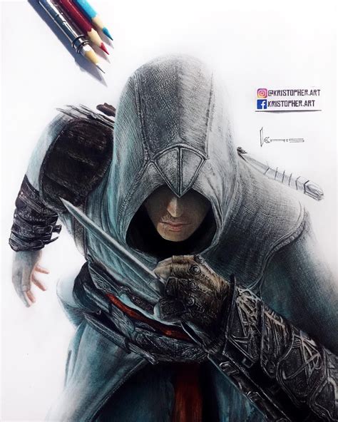 Assassins Creed Drawing By Kristopher Lambertin Assassins Creed Fan