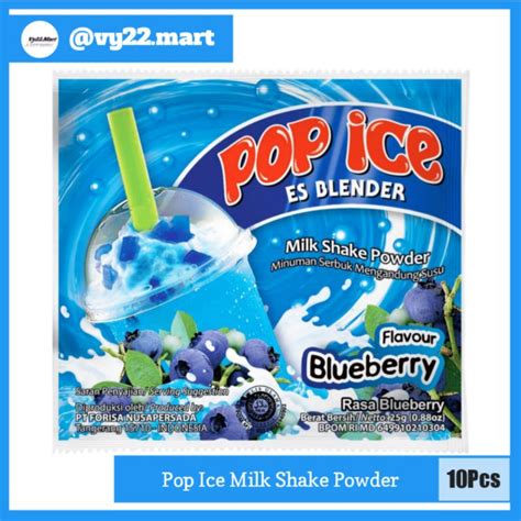 Jual Pop Ice Milk Shake Powder Renceng Pcs Part Shopee