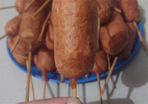 Mini banderillas c harina de hot cakes Receta de Ivy Patiño Cookpad