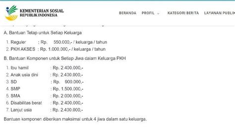 Bansos Pkh Cair Bulan Desember Begini Cara Cek Besarannya Di Link