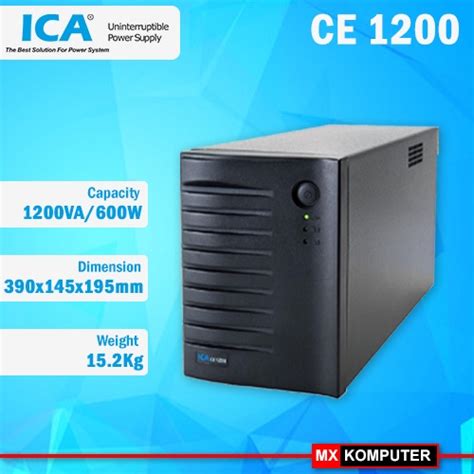 Jual ICA UPS CE 1200 1200VA 600 Watt Shopee Indonesia