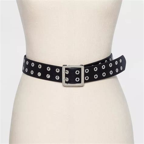 Women S Double Laser Cut Adjustable Western Grommet Belt Wild Fable