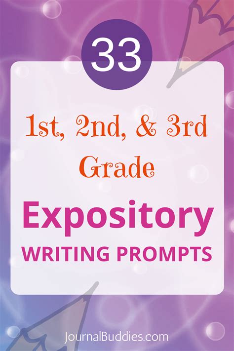 Expository Writing Prompts 1st 2nd 3rd Graders