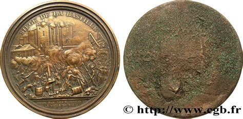 Louis Xvi M Daille Uniface Si Ge De La Bastille Fme Medallas