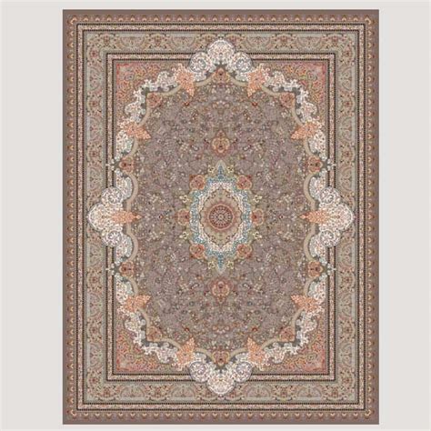 فرش ماشینی زرتشت؛ اکریلیک پیشرفته 2 رنگ تیره روشن Carpet آراد برندینگ