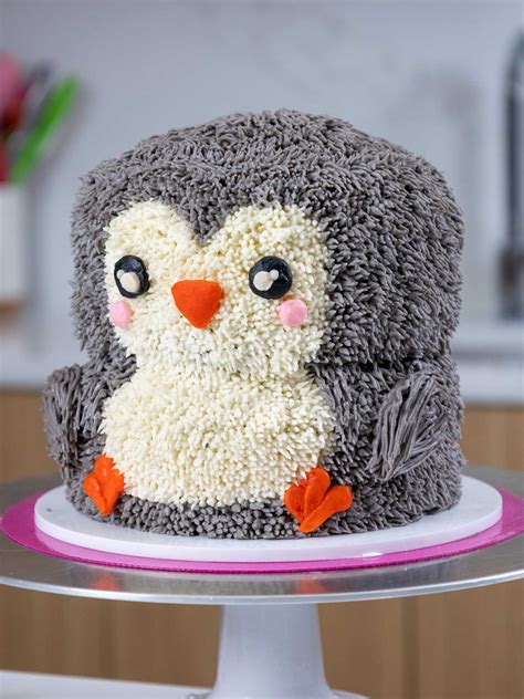 Happy Birthday Penguin Cake