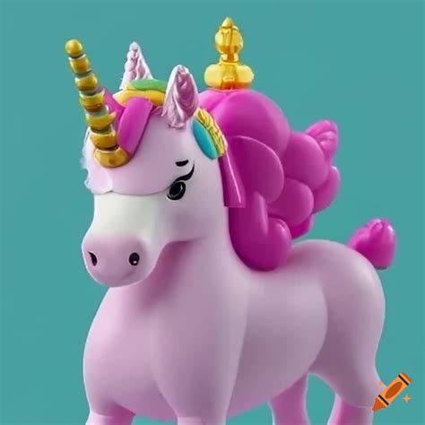 Unicorn Riding On Polly Pocket In A Whimsical Scene On Craiyon