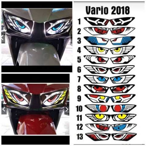 Jual Stiker Mata Elang Lampu Depan Vario Shopee Indonesia