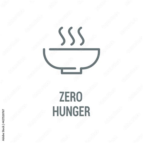 Zero Hunger Black Icon Corporate Social Responsibility Sustainable