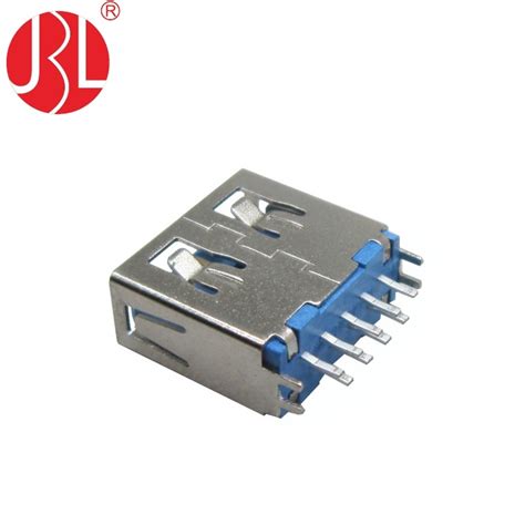 Straddle Mount Usb 30 A Type Female Connector 9 Pin Dip