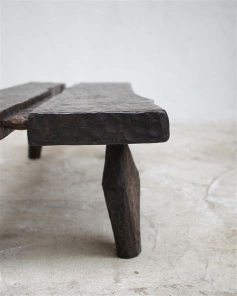 Polish Brutalist Gouged Ash Coffee Table For Sale At 1stdibs