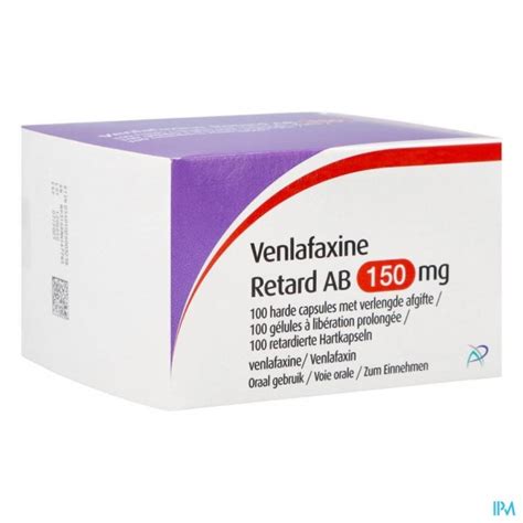 VENLAFAXINE RETARD AB 150 0MG CAPS VERL AFG 100 Apotheek Thiels