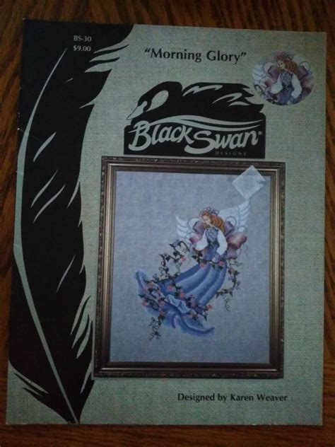 MORNING GLORY Cross Stitch Chart BLACK SWAN DESIGNS 1999 BS 30 Karen