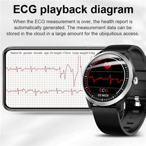 LIGE Neue Clever Uhr Blutdruck PPG EKG Herz Bewert Grandado