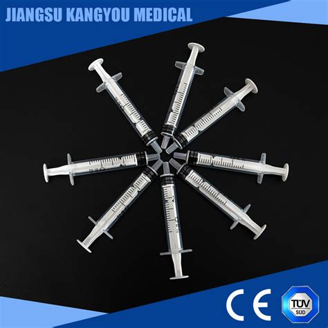 Medical Consumable Disposable Plastic Luer Lock Injection Syringes With