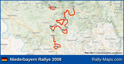 Streckenverlauf Niederbayern Rallye Drs Rallyekarte De