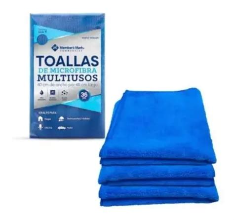 Piezas Toalla Pa Os De Microfibra Absorbentes X Azul Env O Gratis