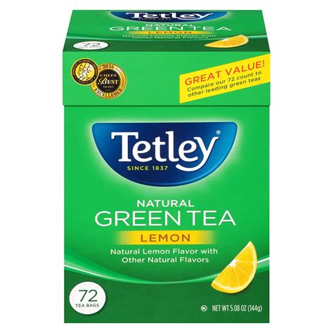 Shop Tetley 72 Tea Bag Green Tea Lemon Online South Asian Central Usa