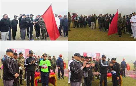 Div Com Flags Off Ncc Jammus 75th Anniversary Marathon Run