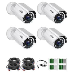 ZOSI Wired 1080P FHD Outdoor Bullet TVI Security Camera Compatible With