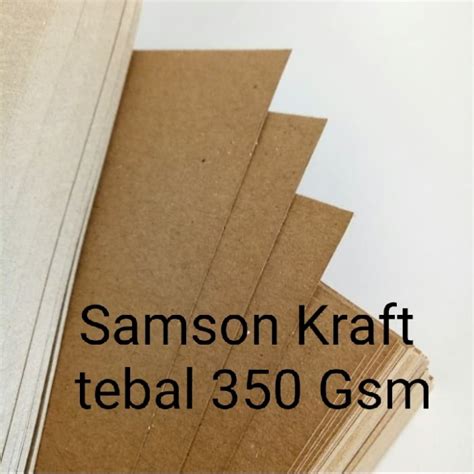 Jual Kertas Samson Kraft Tebal 350Gsm Ukuran 120cm X 90 Cm Plano