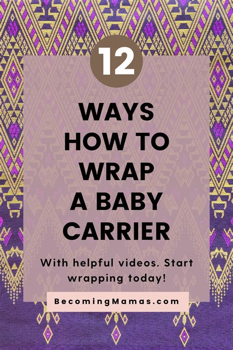 How To Wrap A Baby Carrier: 12 Best Carries To Try