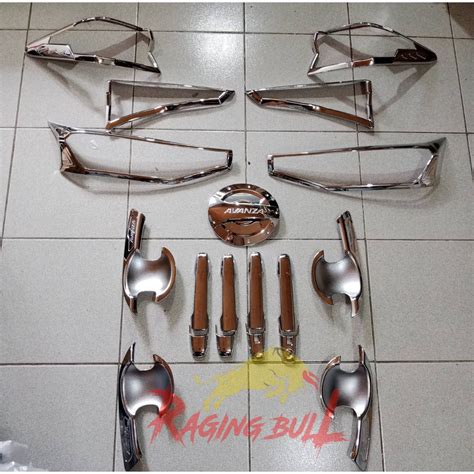 2022 2023 Toyota Avanza Garnish Set Chrome Silver Thailand Made