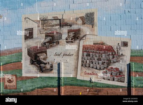 Historic Murals In New Freedom Pa New Freedom Pennsylvania Stock